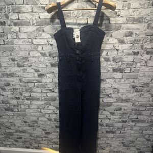 Urban Outfitters Dark Blue Denim Overalls Size Small